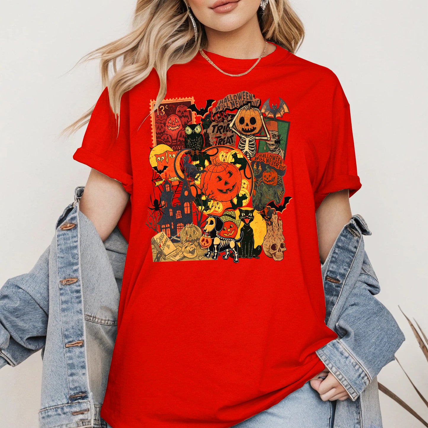 Collage Halloween shirt and hoodie