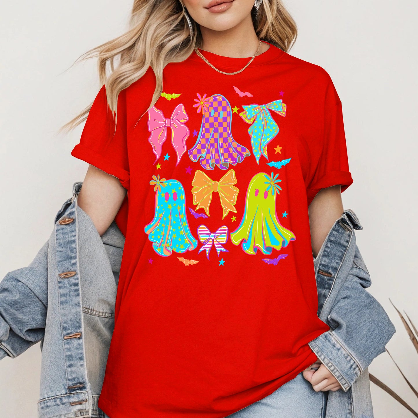 Neon Ghost Coquette halloween shirt