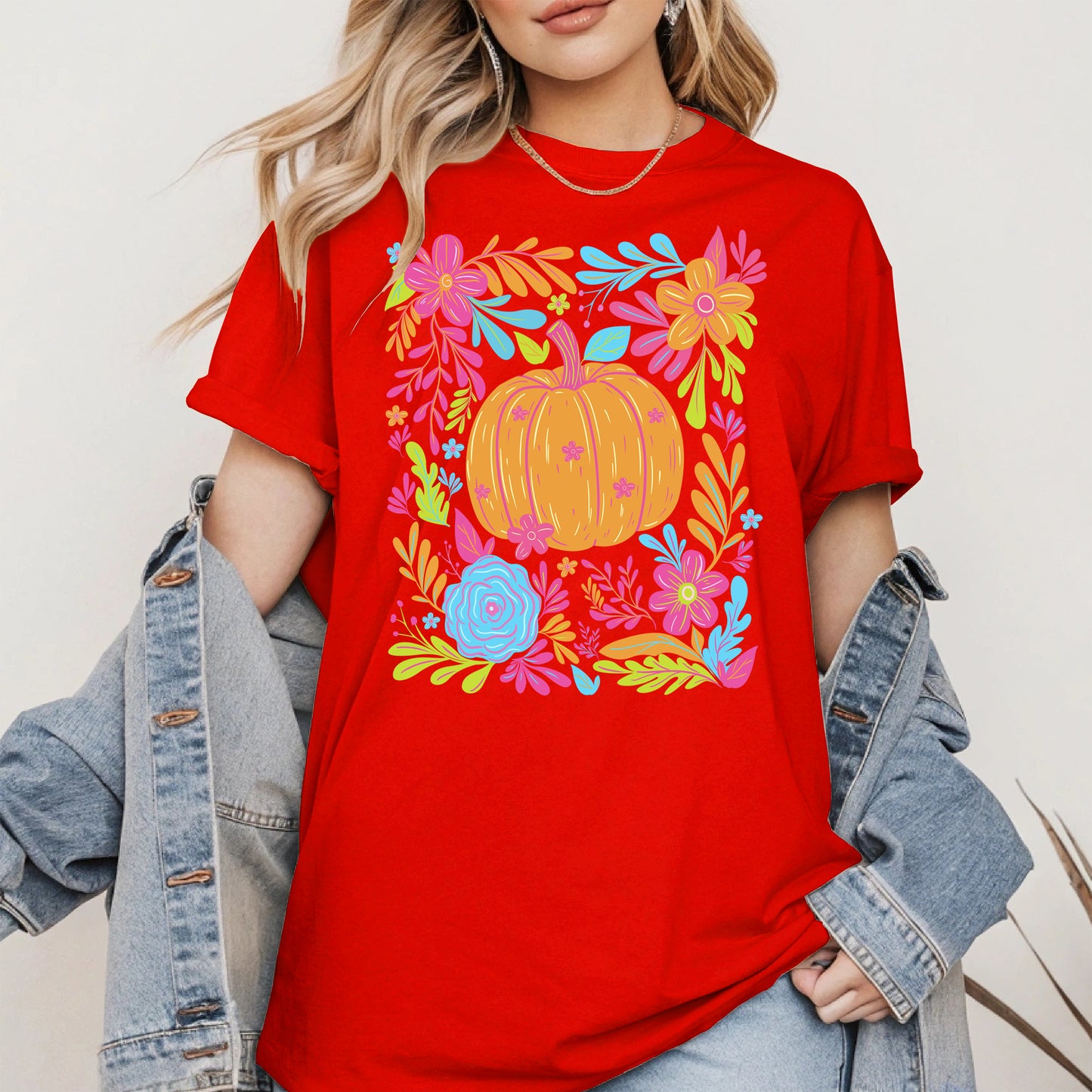 Neon Pumpkin halloween shirt