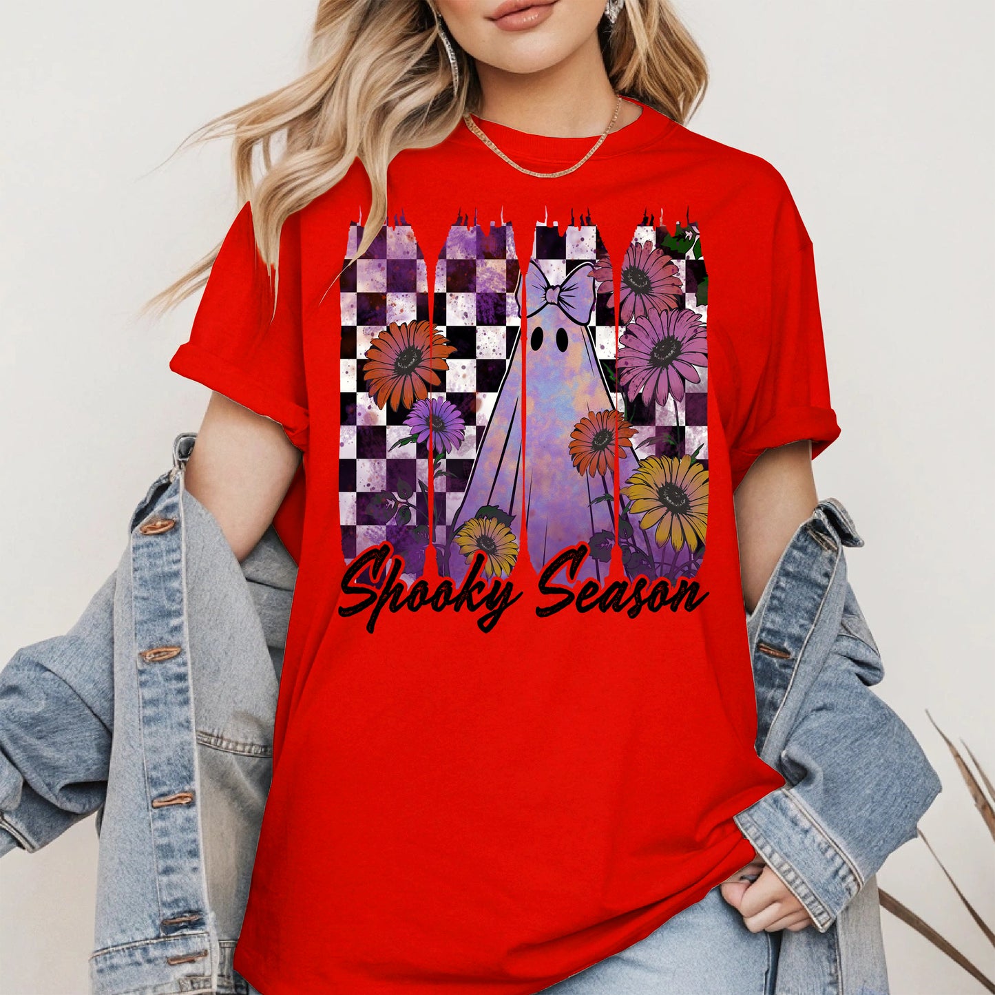 Floral Ghost Halloween shirt