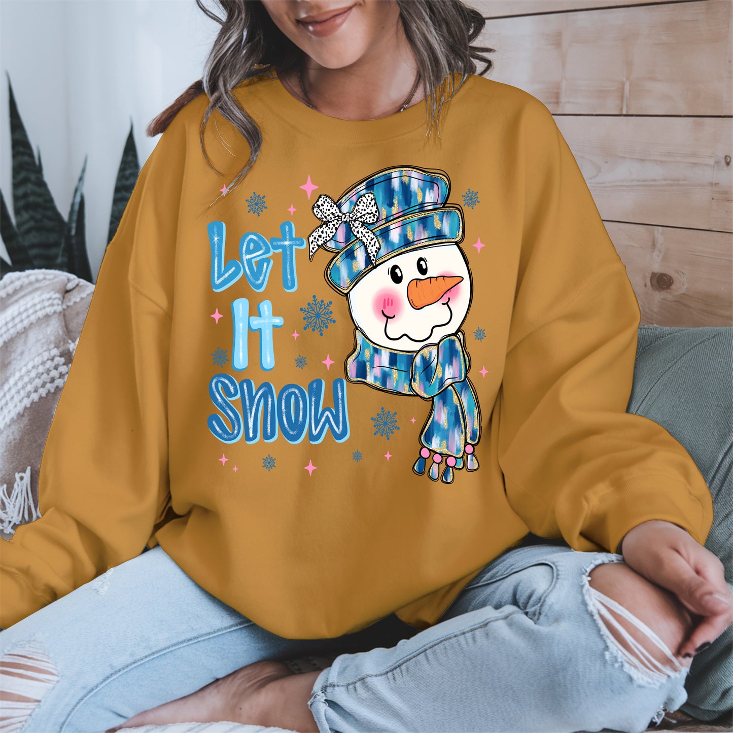 Cute Snowman Face Christmas Shirt