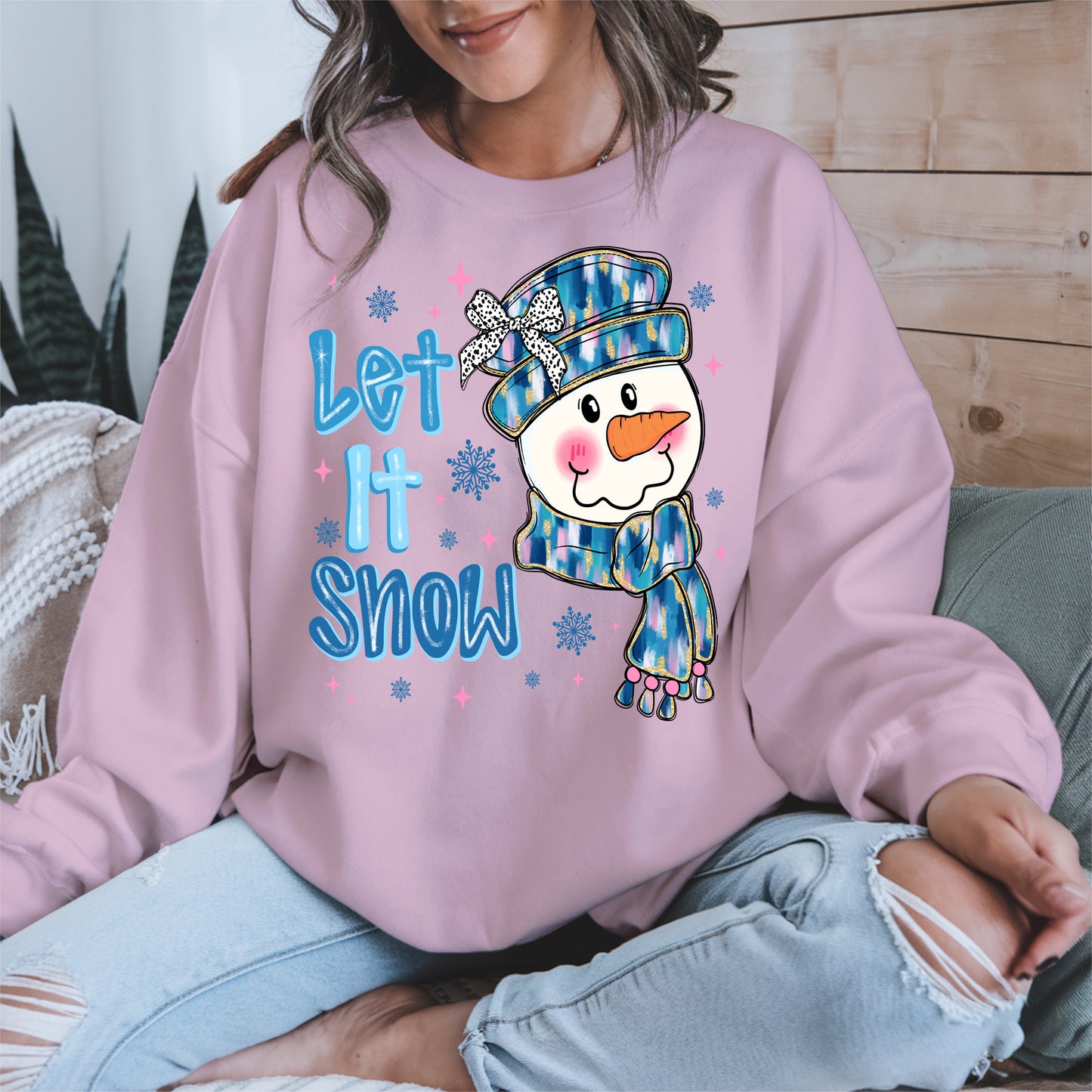 Cute Snowman Face Christmas Shirt