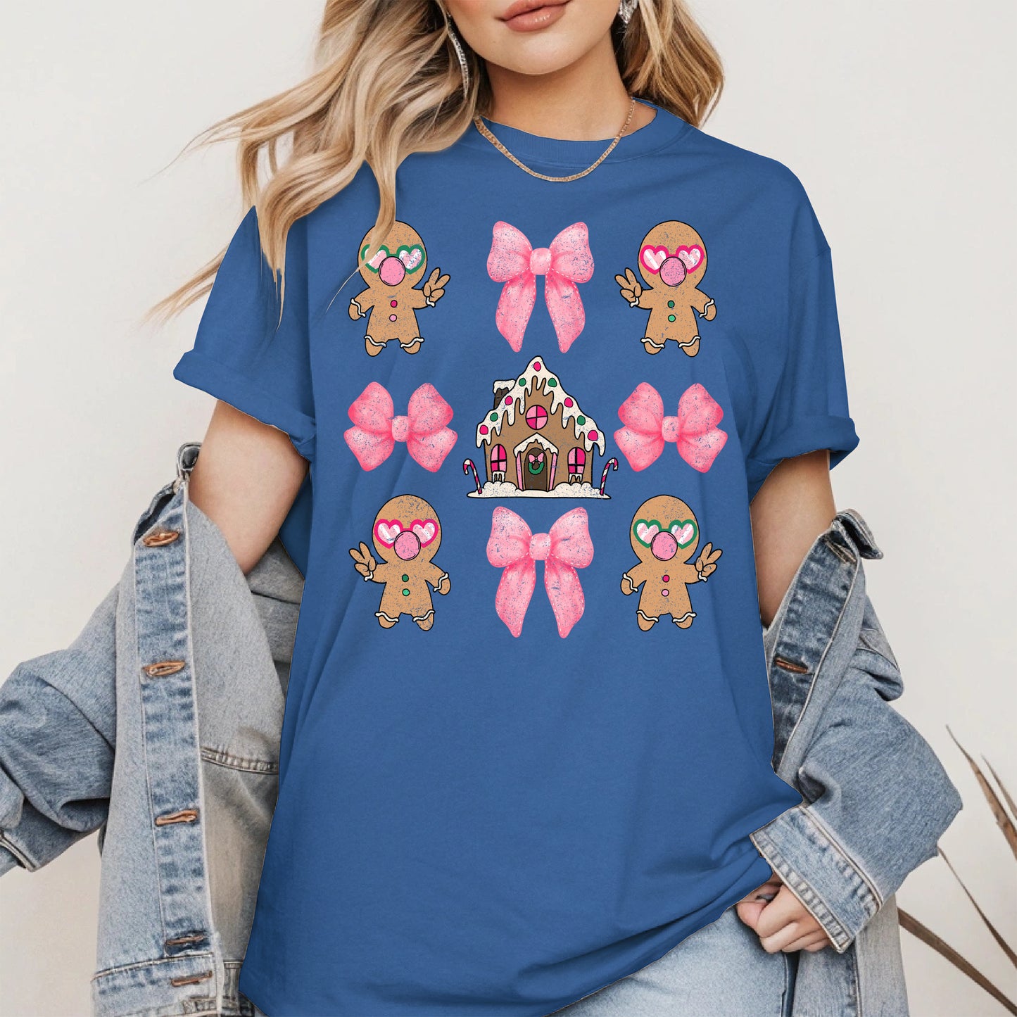 Checkered Gingerbread Cute Christmas Shirt
