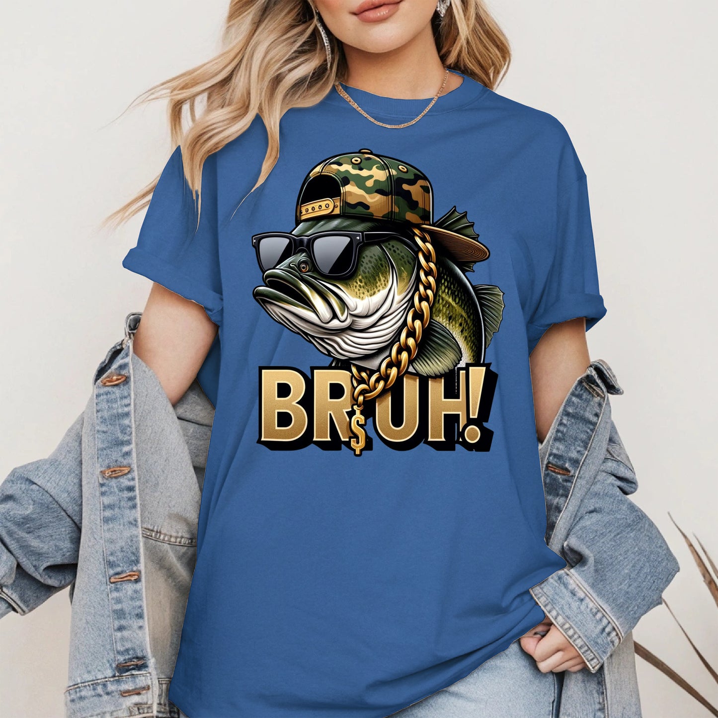Funny Bass Fish Bruh Shirt Hoodie Sweatshirt