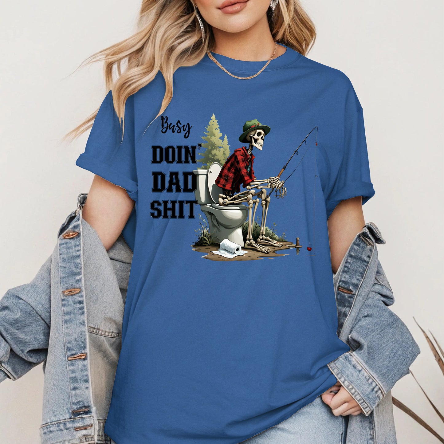 Funny Dad Fishing Skeleton Shirt Hoodie Sweatshirt