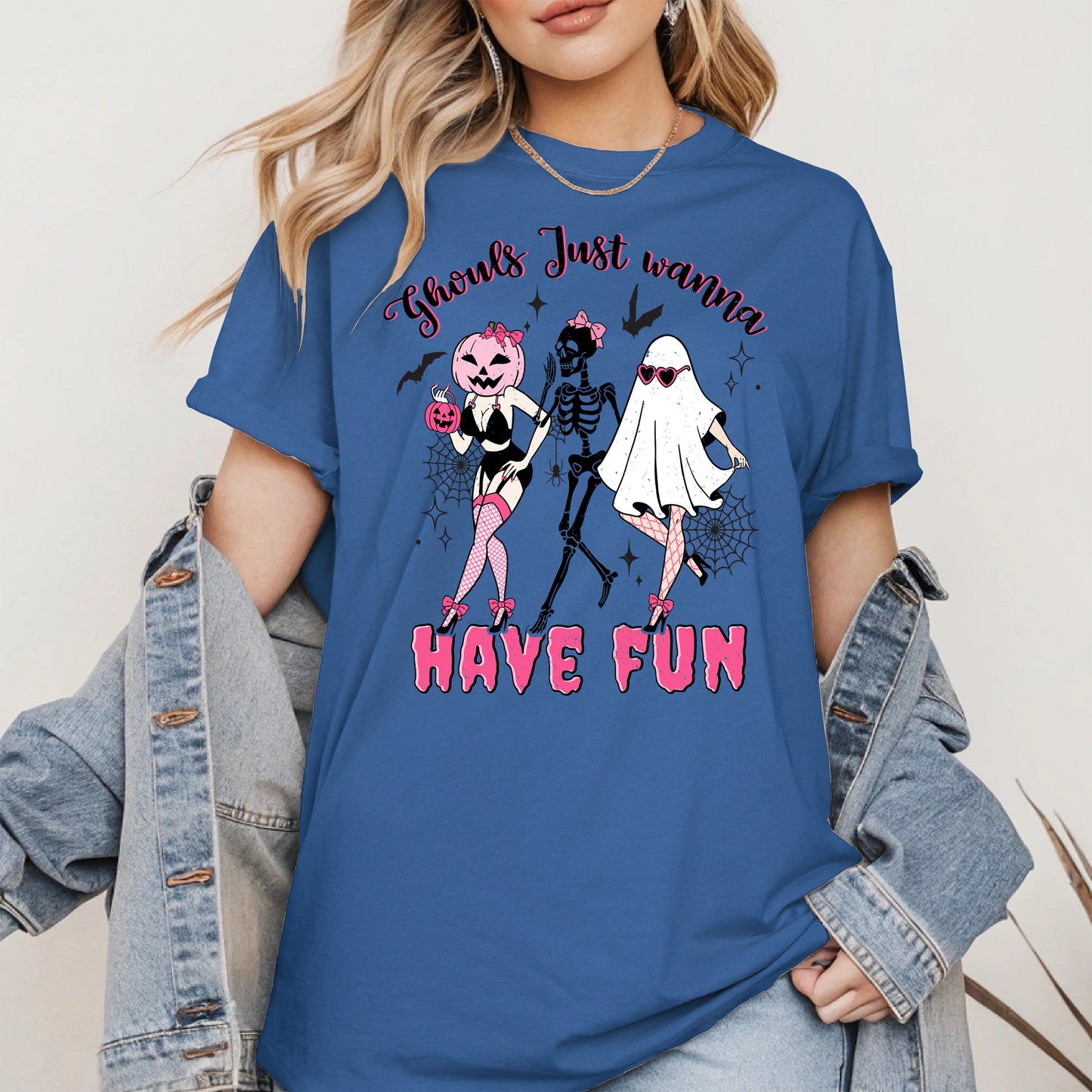 Ghouls Just Wanna Have Fun Halloween Pinup Design