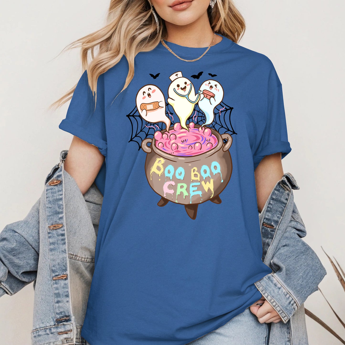 Boo Boo Crew – Cute Halloween Nurse Ghost Shirt