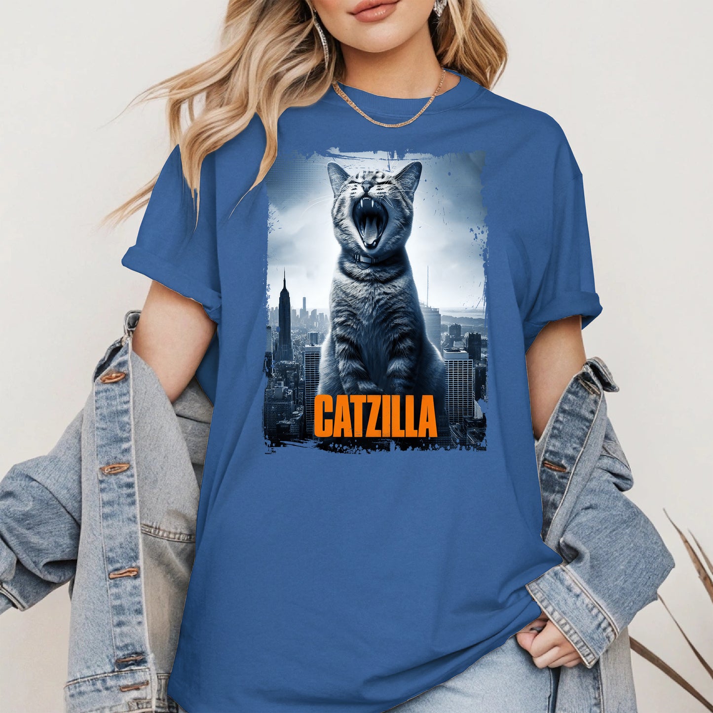 Catzilla Funny Cat Shirt Hoodie Sweatshirt
