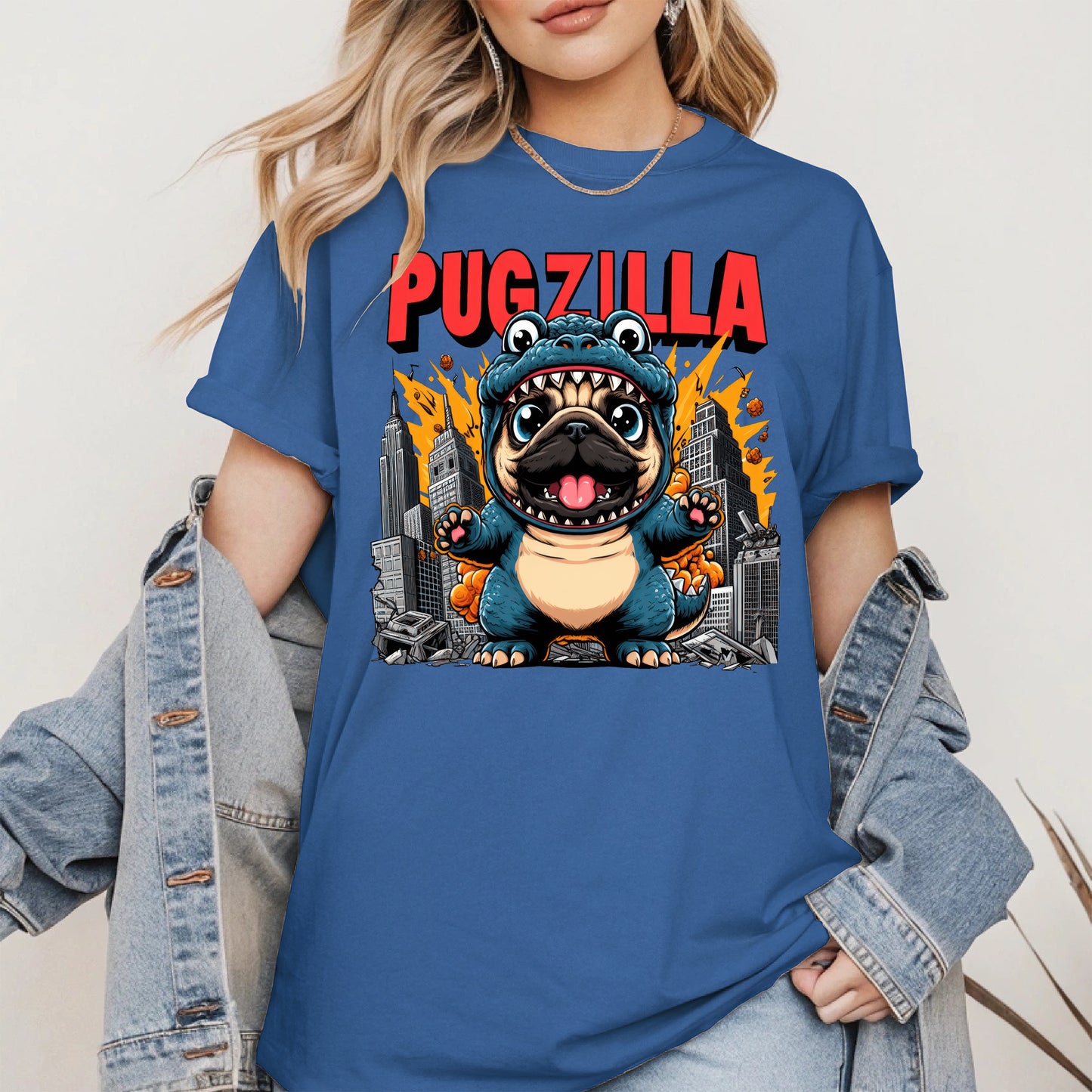 Pugzilla Funny Dog Shirt Hoodie Sweatshirt