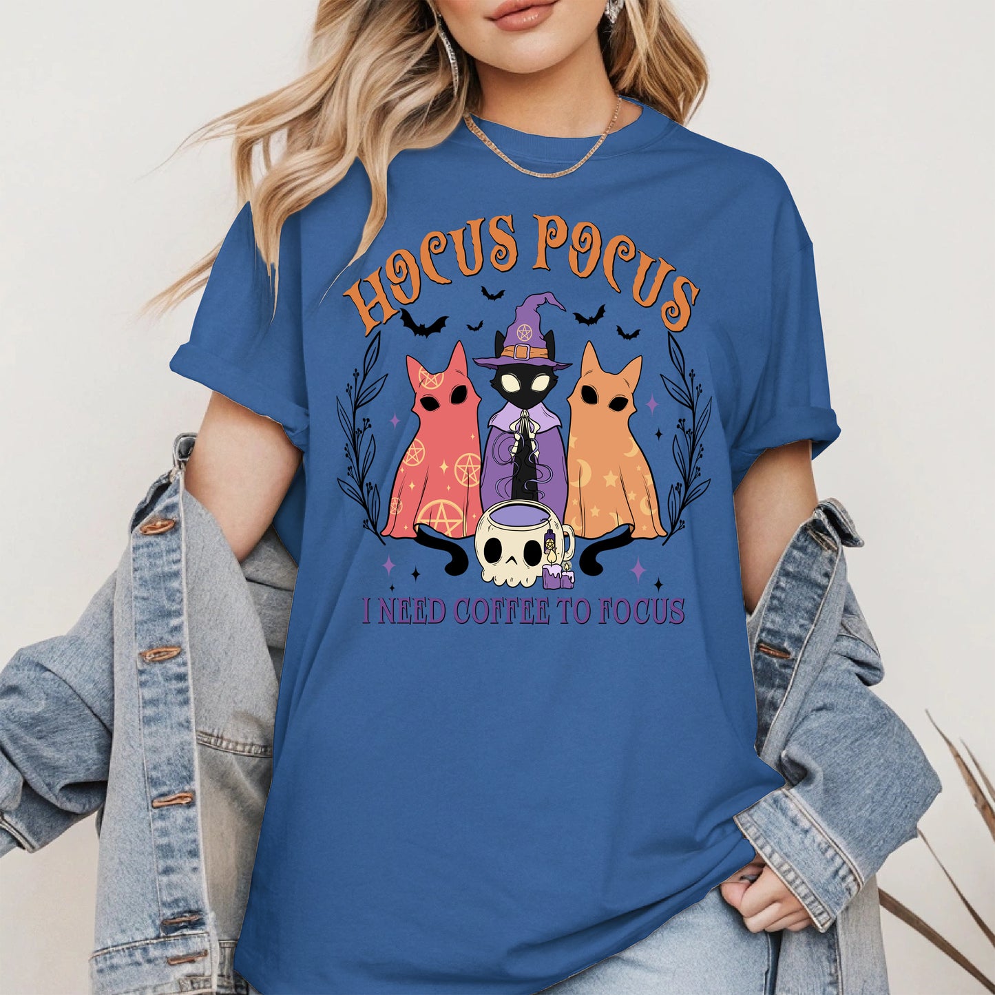 Hocus Pocus Coffee Cat Shirt