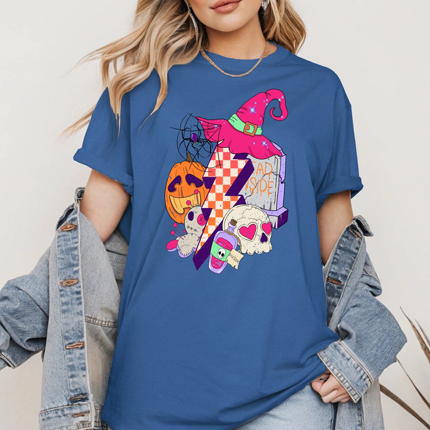 Witchy Lightning Halloween Shirt