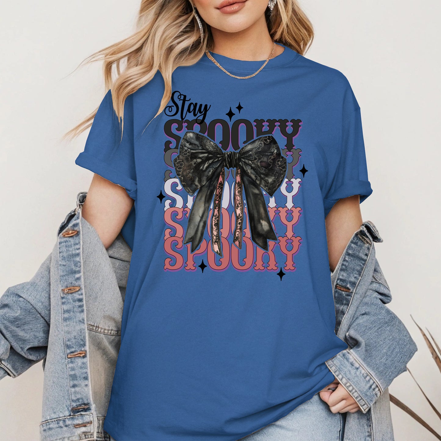 Gothic Spooky Bow Halloween Shirt