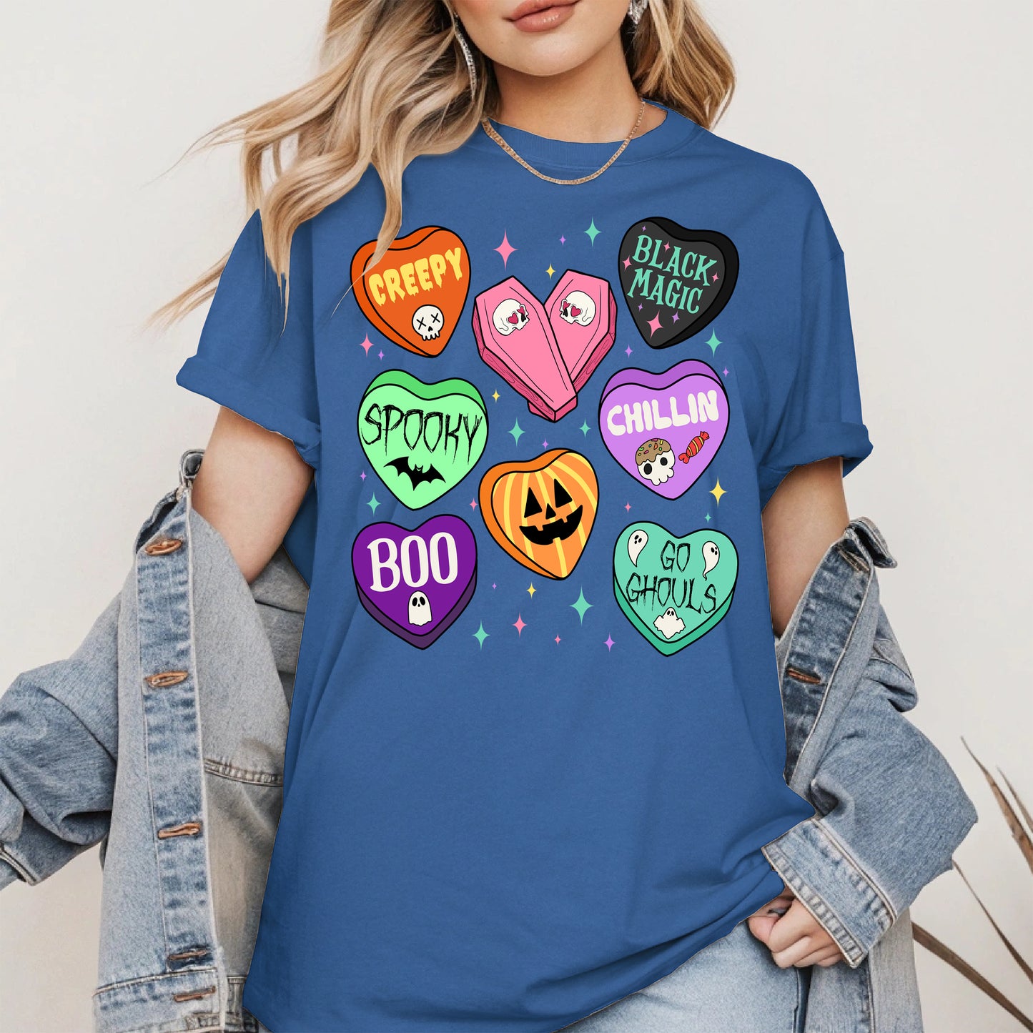 Spooky Candy Heart Halloween Shirt