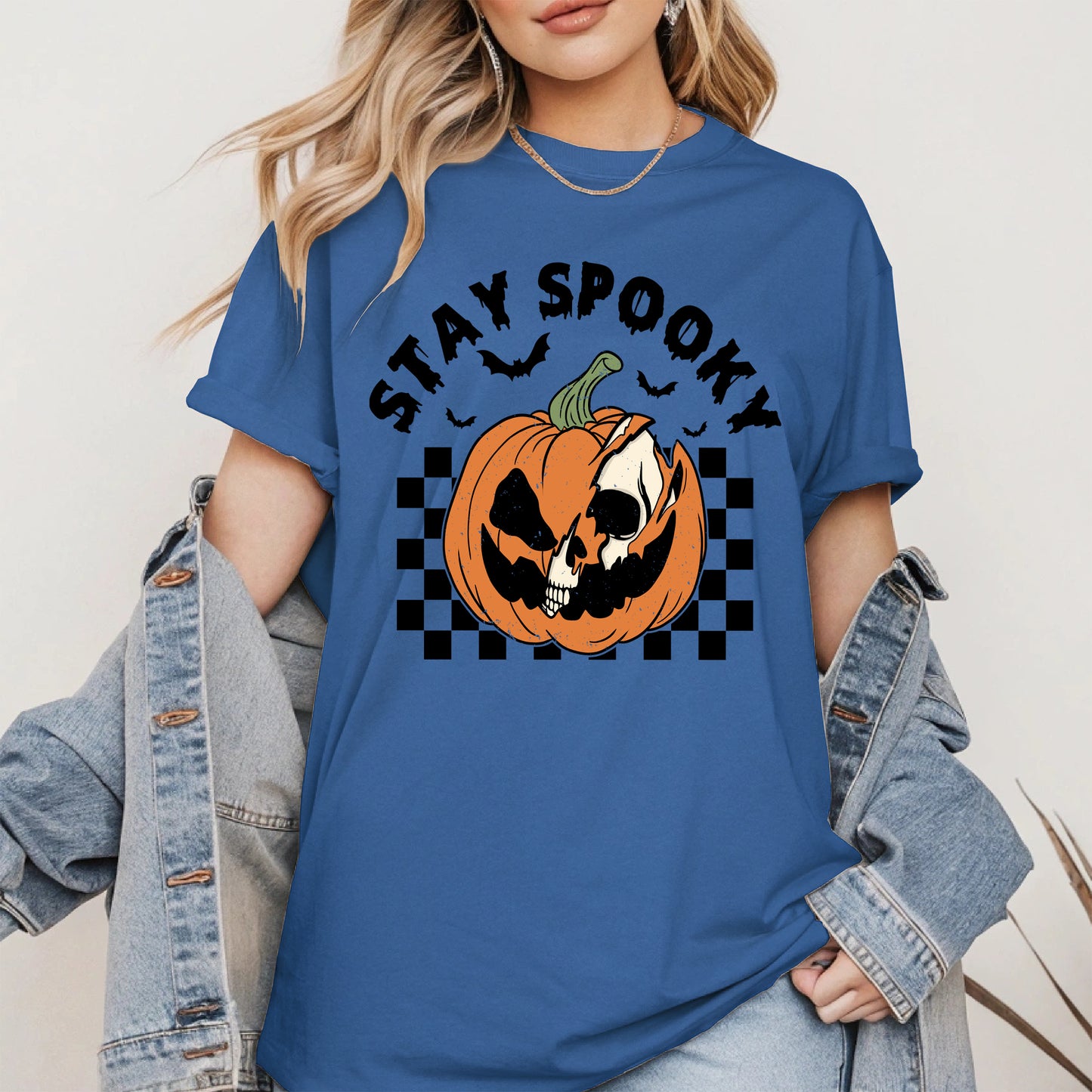 Creepy Skull Pumpkin Halloween Shirt