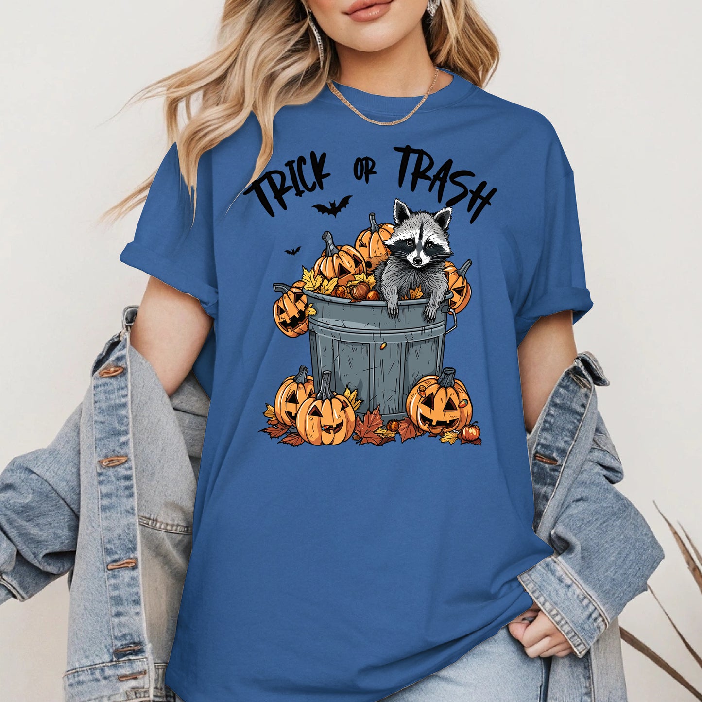 Trick or Trash Raccoon Halloween Shirt