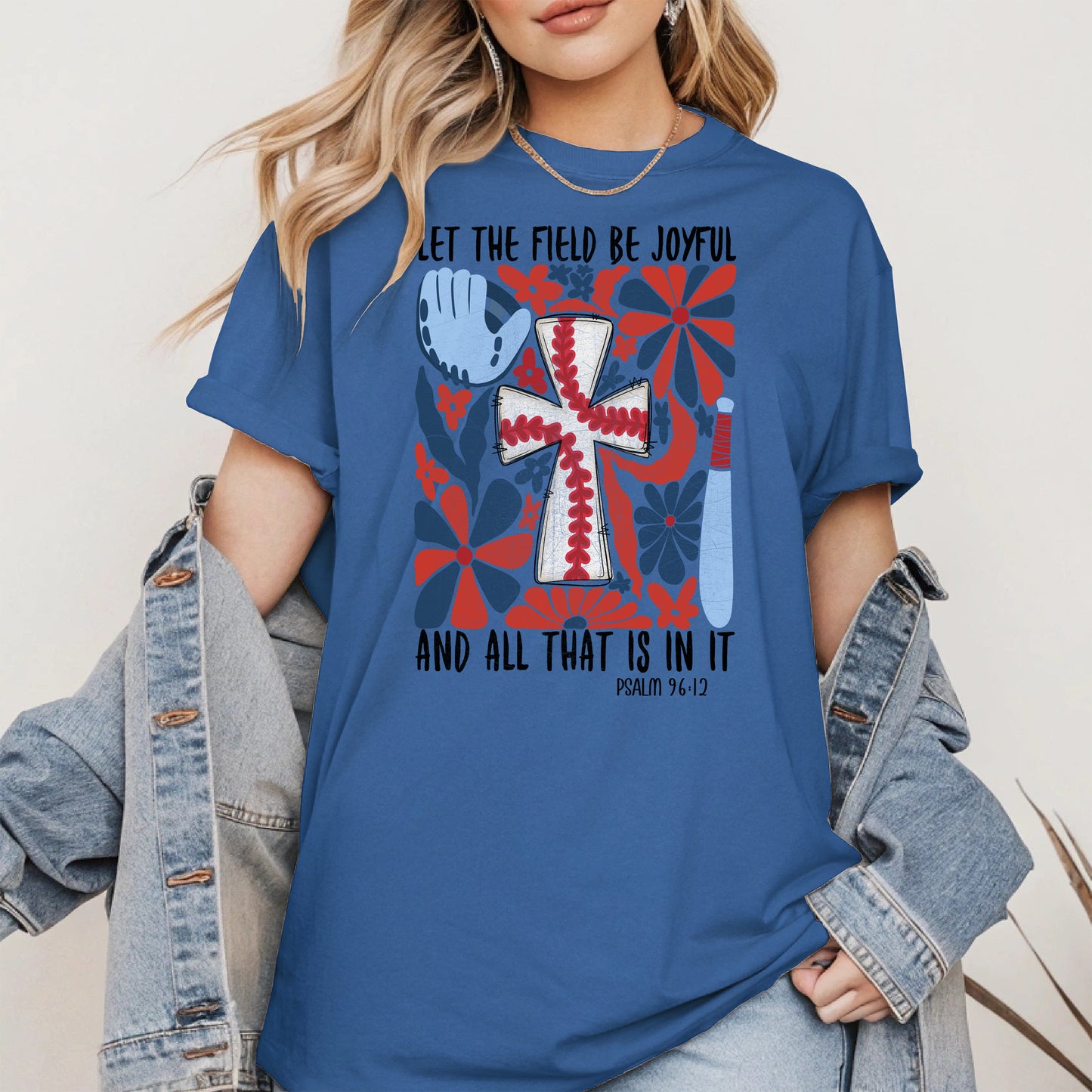 Faith Baseball Floral Shirt Sport Tee Hoodie Sweatshirt Gift for Fans