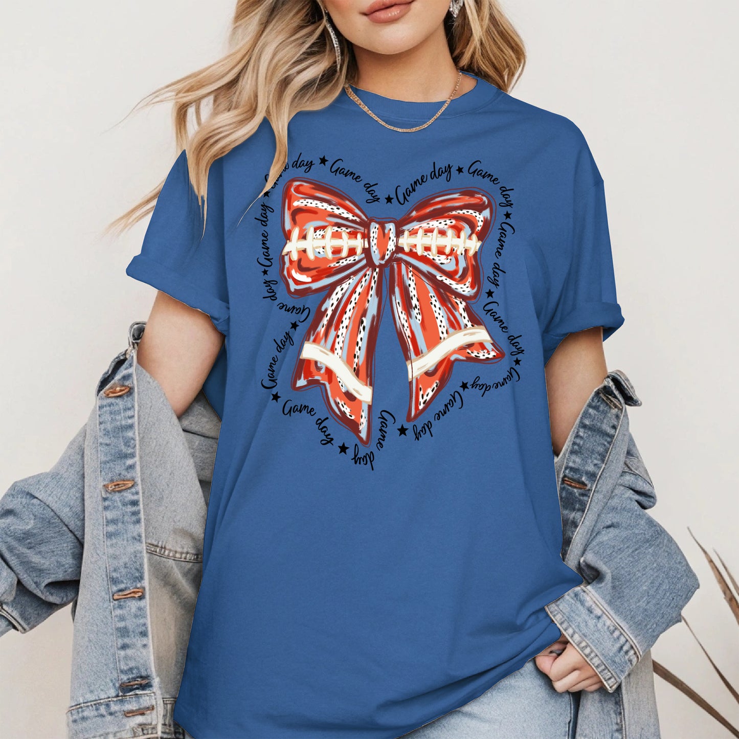 Baseball Bow Shirt Sport Tee Hoodie Sweatshirt Gift for Fans and Moms