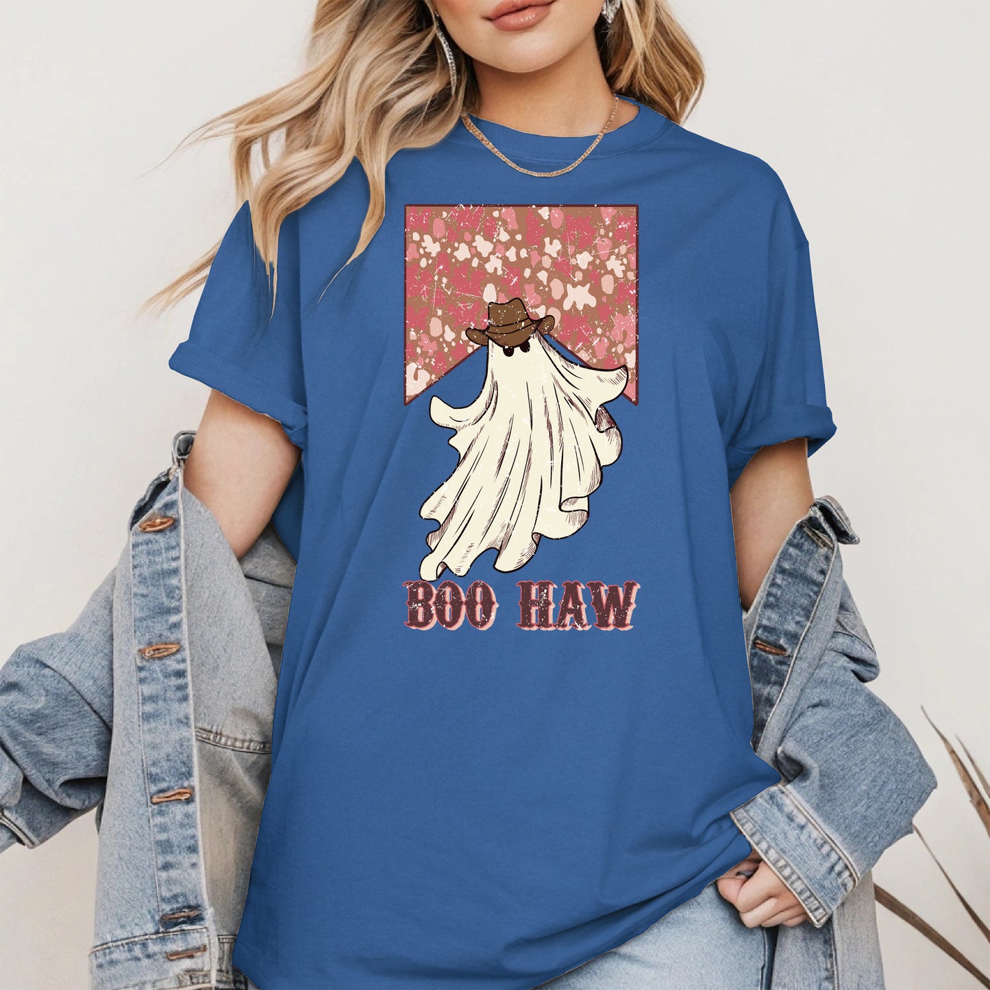 Boo Haw Western Ghost Cowgirl Tee