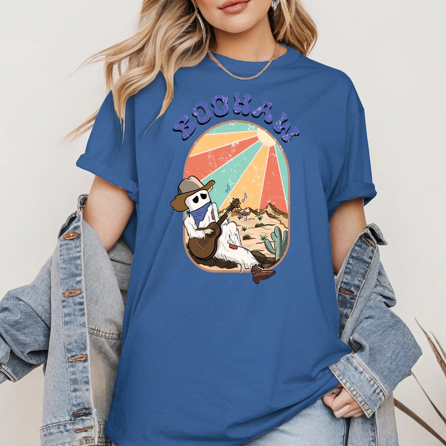 Boohaw Singing Ghost Western Tee