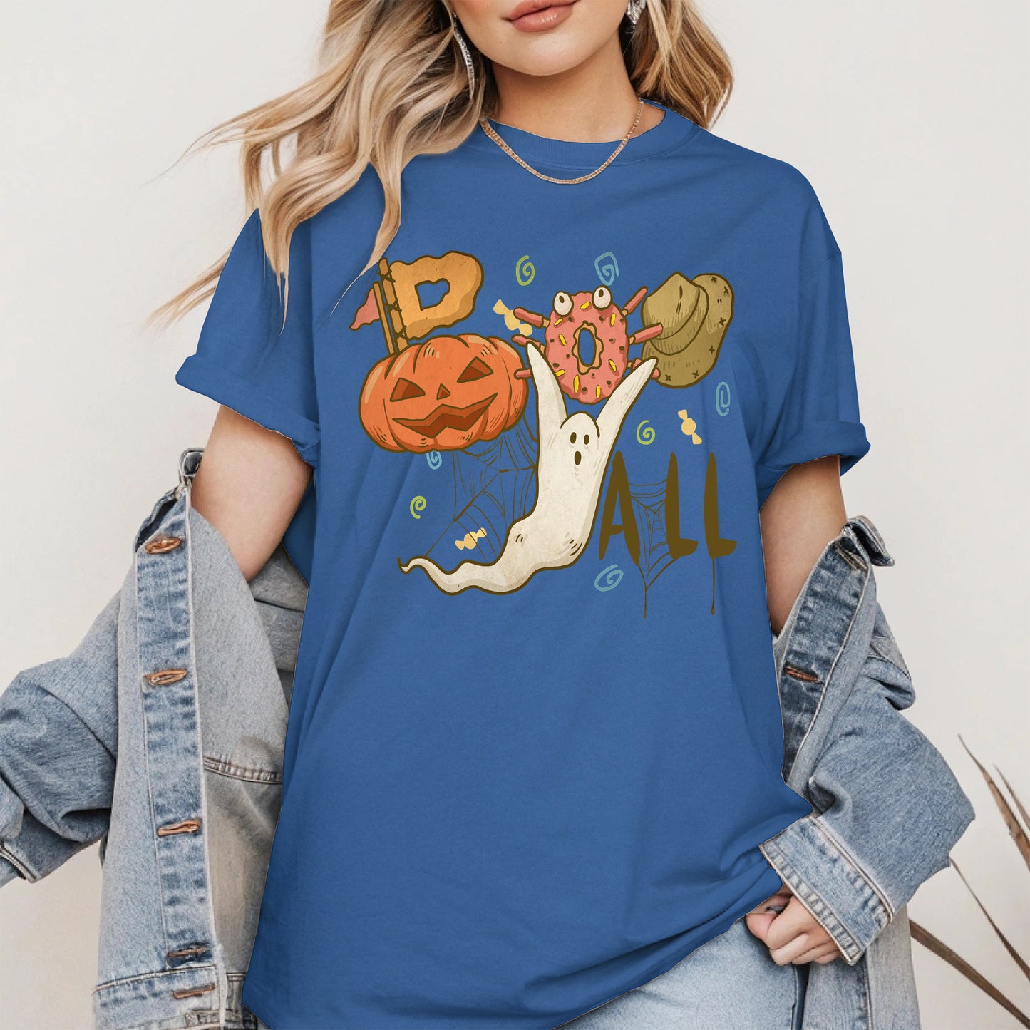 Boo Yall Cute Halloween Fall Tee