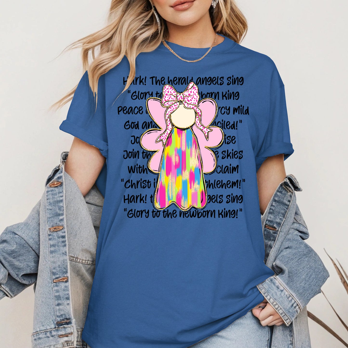 Colorful Angel Christmas Shirt