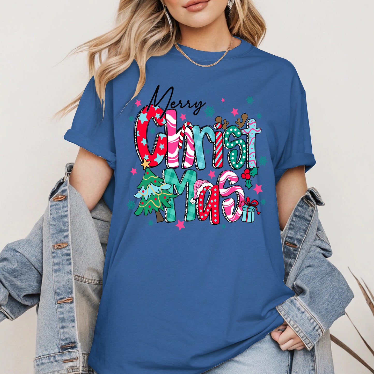 Colorful Christmas Holiday Shirt