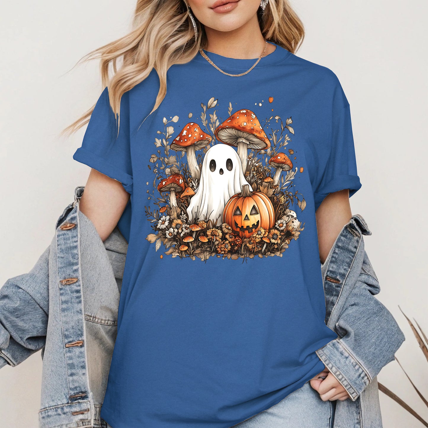 Floral Cute Ghost halloween shirt