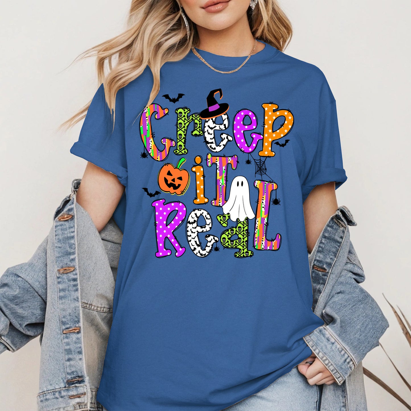 Creep It Real Doodle halloween shirt