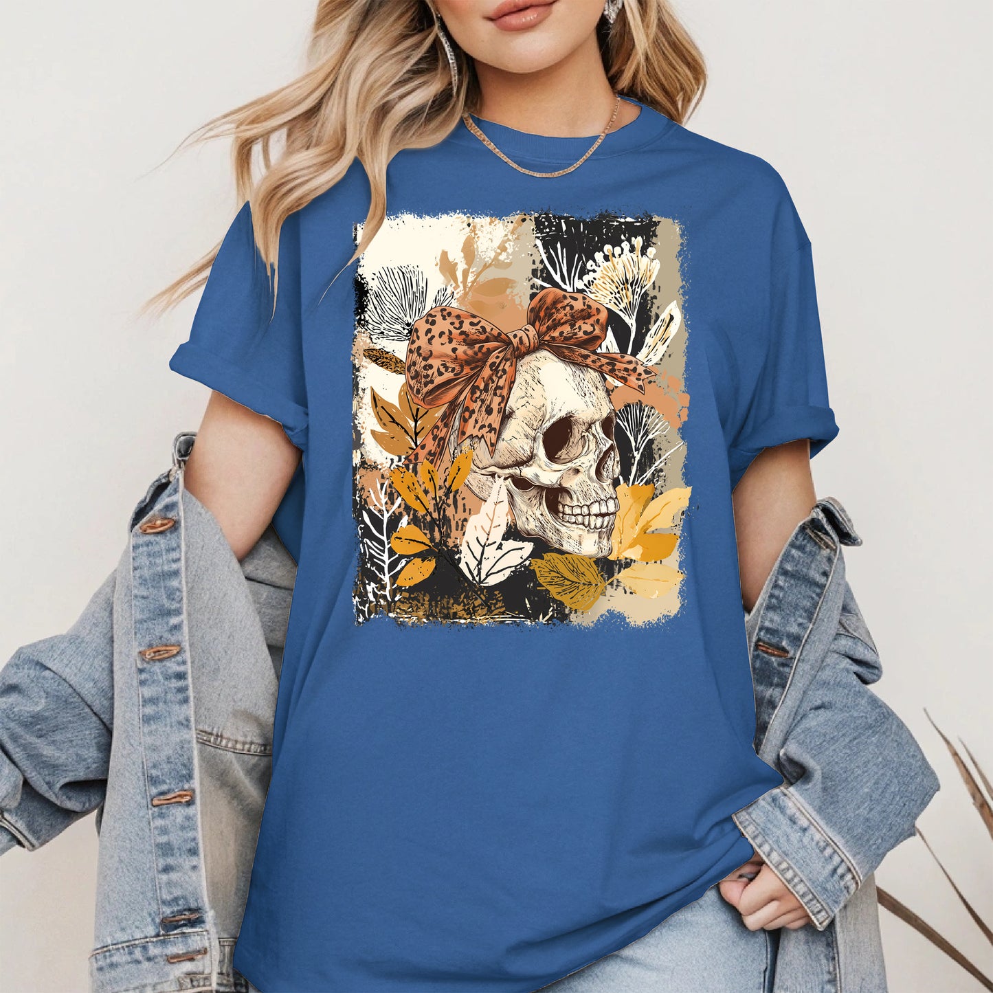 Skull Coquette Boho halloween shirt