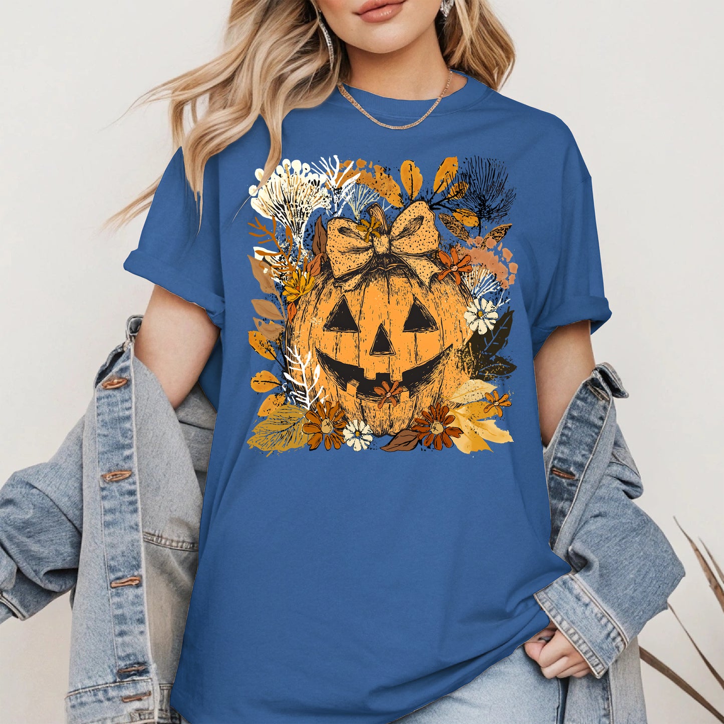Halloween Pumpkin Coquette Bow shirt