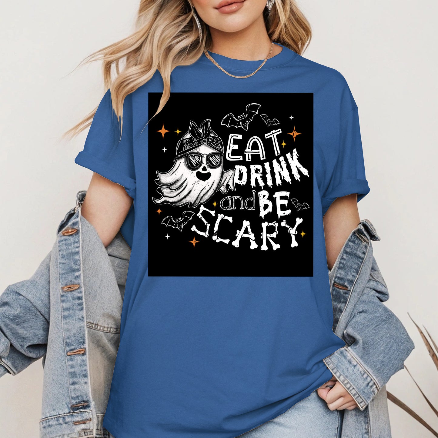 Eat Drink and Be Scary halloween shirt