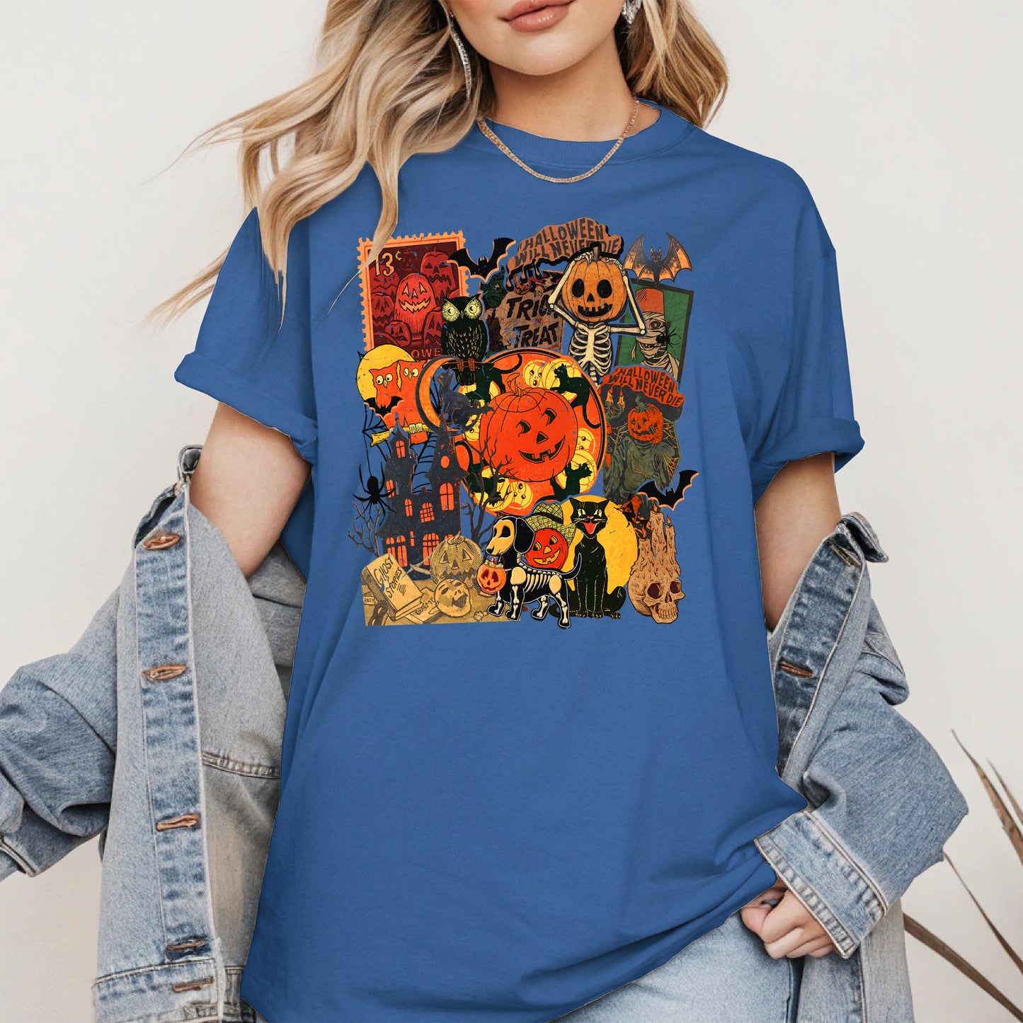 Collage Halloween shirt and hoodie