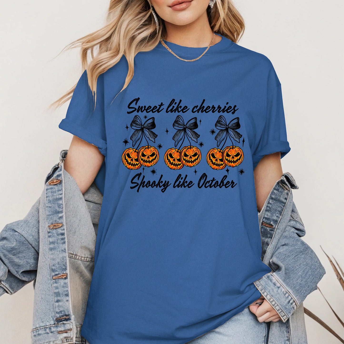 Sweet like cherries Spooky like October shirt
