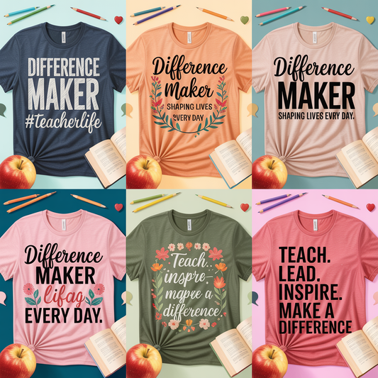Difference Maker Teacher Shirt: The Ultimate Guide to Appreciation Gifts and Stylish Educator Fashion
