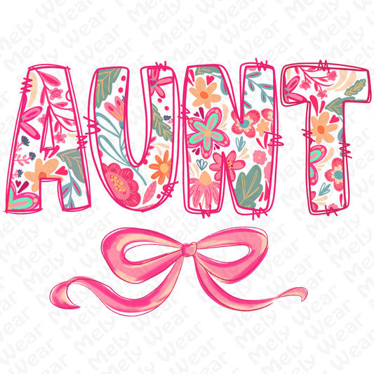Floral Aunt Shirt Gift Tee Hoodie Sweatshirt for Cool Aunties