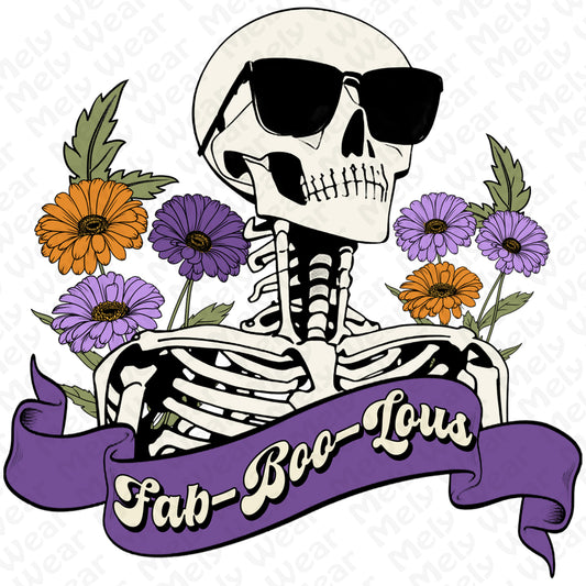 Fab-Boo-Lous Skeleton Halloween Shirt
