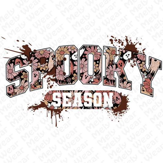 Grunge Floral Spooky Season Shirt