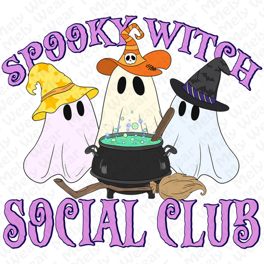 Spooky Witch Social Club Halloween Shirt