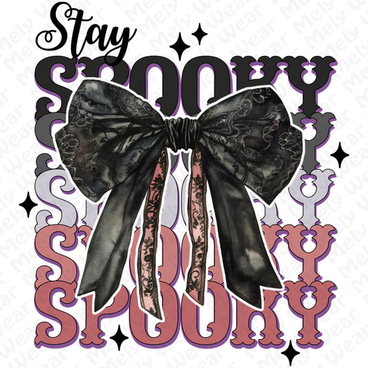 Gothic Spooky Bow Halloween Shirt