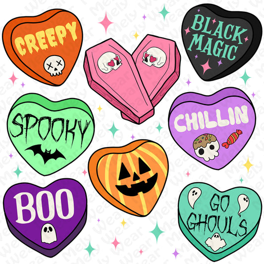 Spooky Candy Heart Halloween Shirt