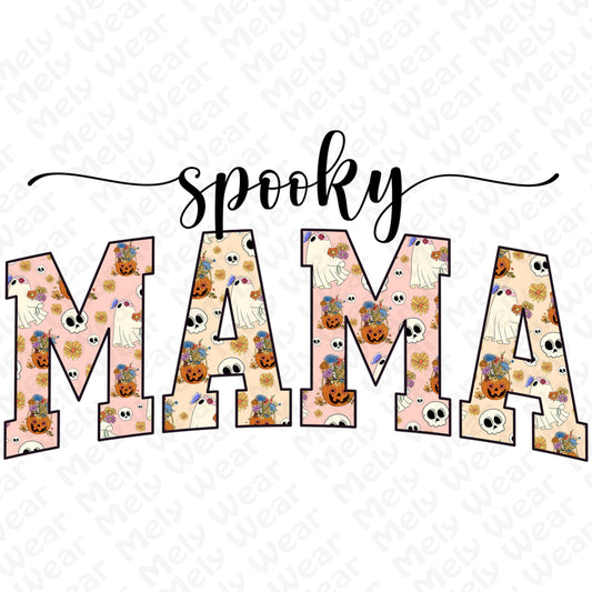 Halloween Mama Shirt for Moms Cute Ghost