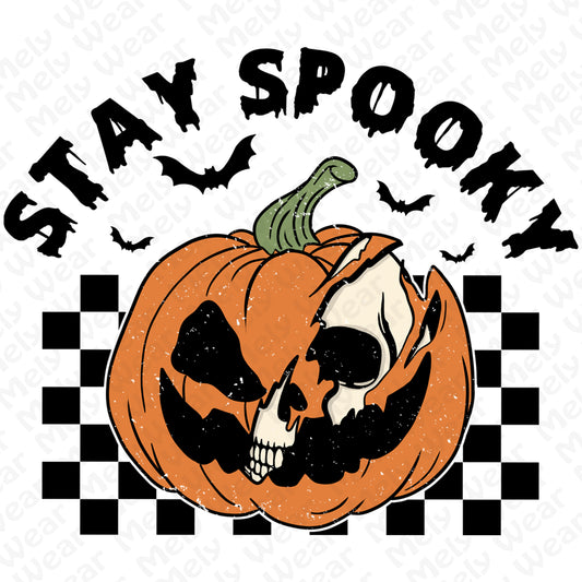Creepy Skull Pumpkin Halloween Shirt