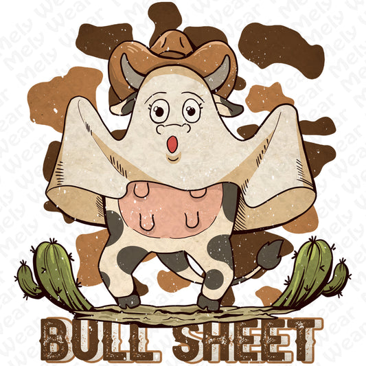 Bull Sheet Funny Ghost Cow Tee