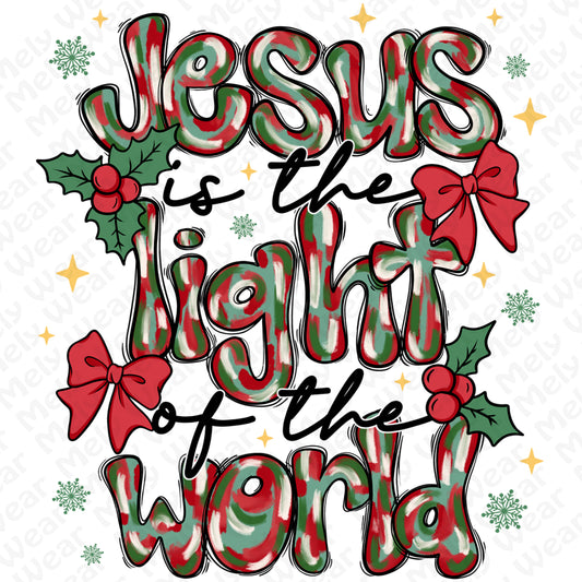Jesus Light of the World Christmas Shirt
