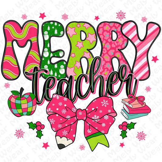 Merry Teacher Christmas Shirt
