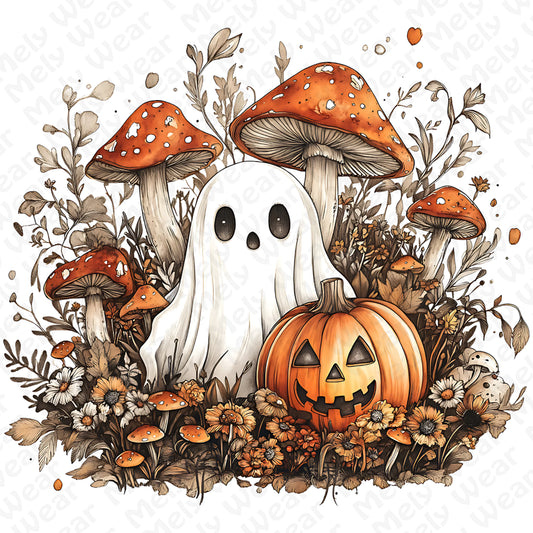Floral Cute Ghost halloween shirt