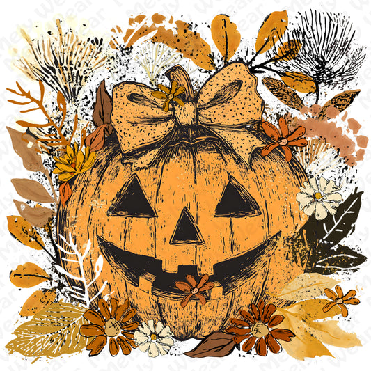 Halloween Pumpkin Coquette Bow shirt