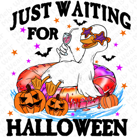 Just waiting for Halloween halloween shirt