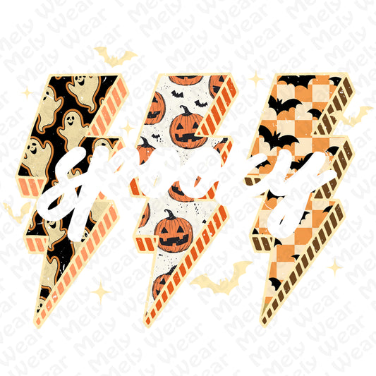 Spooky Lightning Bolt Halloween shirt
