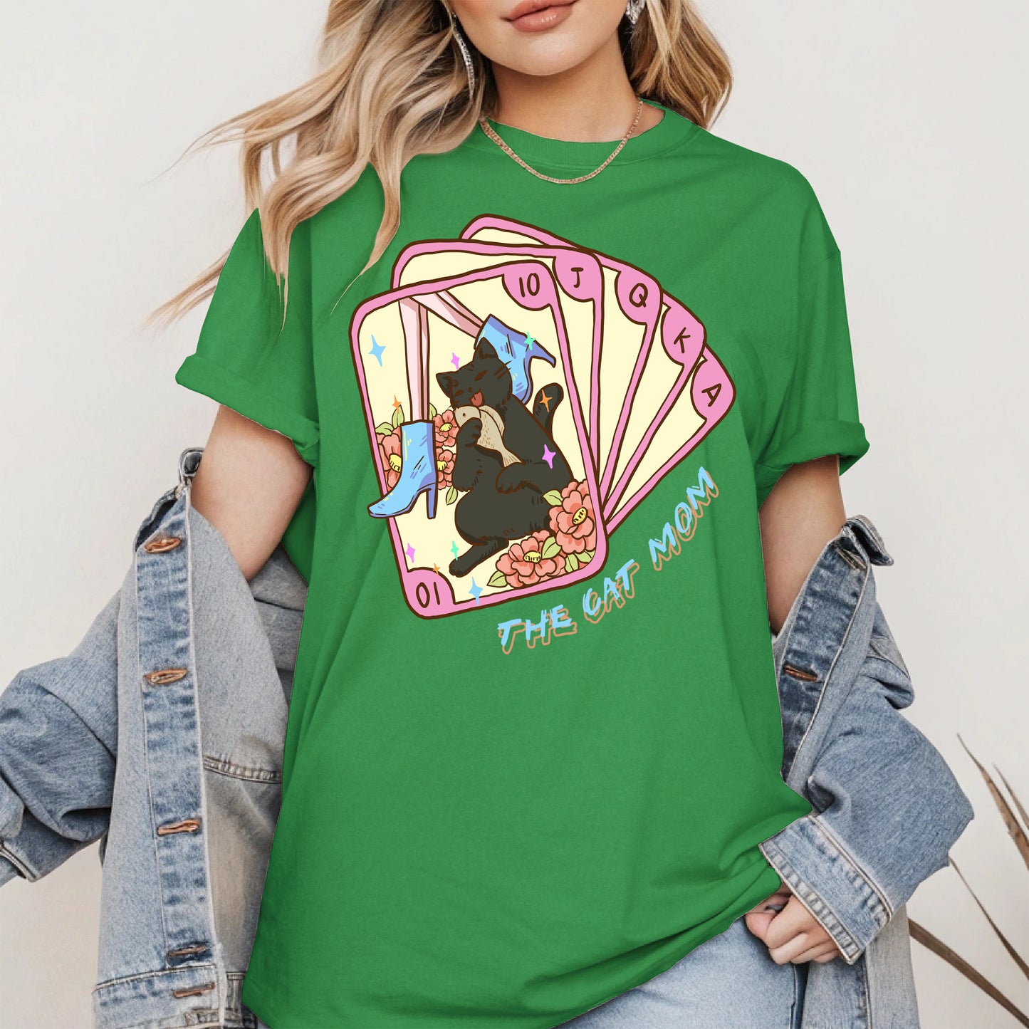 The Cat Mom Tarot Card Tee